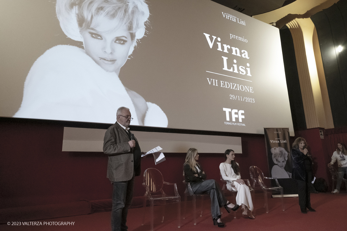 _DSF2728.jpg - 29/11/2023. Torino.  Conferimento del Premio Virna Lisi nell'ambito del 41Â° TFF. Nella foto  Steve Della Casa (direttore TFF) introduce il Premio