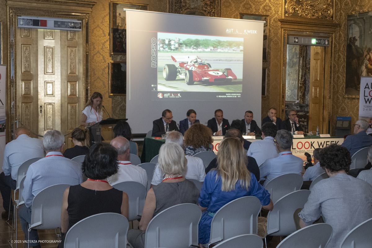 _DSF7722.jpg - 13/07/2023. Torino. Presentata l'edizione Otlook Week 2023 dal 2 al 4 settembre 2023 a Torino il meglio delle auto e delle moto che hanno fatto la storia delle corse. Nella foto un momento della conferenza stampa