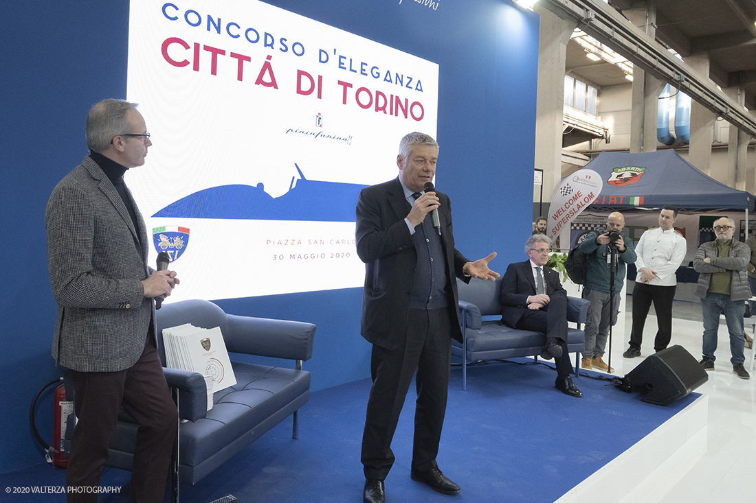 _DSF1998.jpg - 30/01/2020. Torino.  Lingotto Fiere. Automotoclub Storico Italiano e Pininfarina organizzano il â€œConcorso dâ€™Eleganza CittÃ  di Torinoâ€�, evento in programma sabato 30 maggio nella prestigiosa cornice di Piazza San Carlo. Nella foto l'ntervento di Paolo Pininfarina , organizzatore dell'evento  con l' ASI