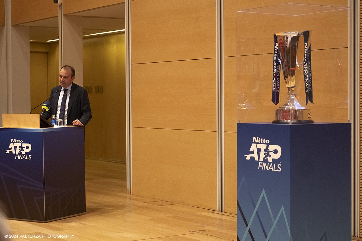 _DSF4486.jpg - 21/06/2024. Torino. Conferenza Stampa di presentazione del Masterplan dellâ€™edizione 2024, 110 giorni al via. Appuntamento alla Inalpi Arena dal 10 al 17 novembre; Sinner e Bolelli/Vavassori a un passo dal sogno. Nella foto l'intervento del del Sindaco di Torino Stefano Lo Russo