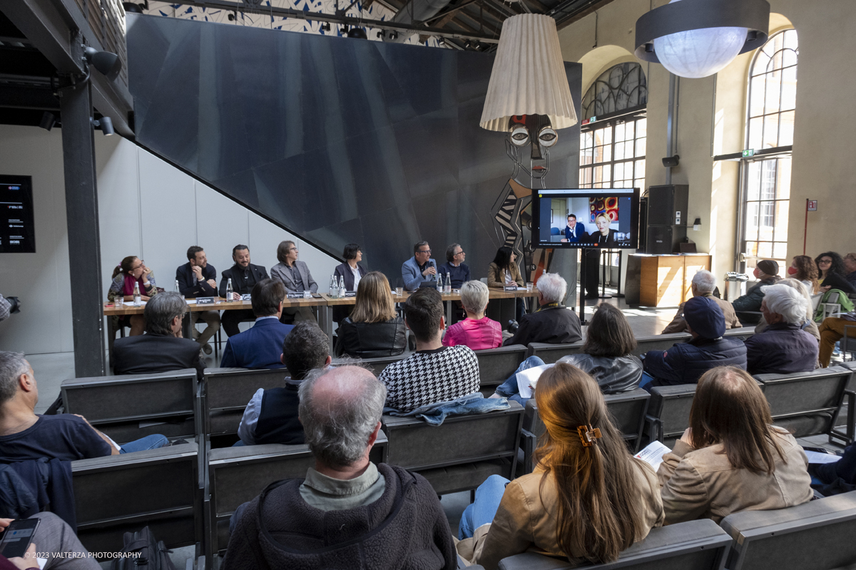 _DSF2908.jpg - 02/03/2023.Torino. Sonic Park Stupinigi. Star internazionali e grandi nomi della musica italiana   alla palazzina di caccia. Nella foto un momento della conferenza stampa