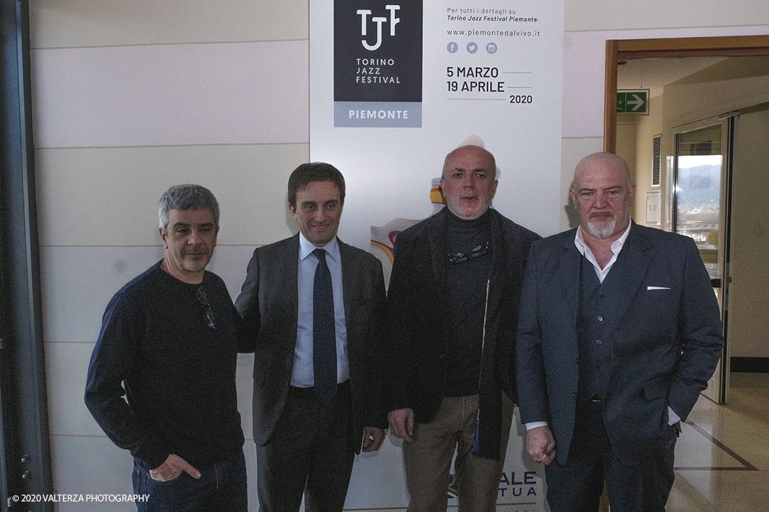 _DSF6389.jpg - 20/02/2020. Torino, sede del Main Partner Reale Mutua. La seconda edizione del Torino Jazz Festival Piemonte promuove un cartellone che distribuisce sul territorio le migliori produzioni del Festival, valorizzando le specificitÃ  del talento locale e costruendo concrete opportunitÃ  di scambio internazionale. Alla presentazione del progetto erano presenti e sono intervenuti i raprresentati delle istituzioni e gli organizzatori dell'evento. Fulvio Albano, Diego Borotti, Giorgio Li Calzi, Enrico Regis, Francesca Leon, Vittoria Poggio