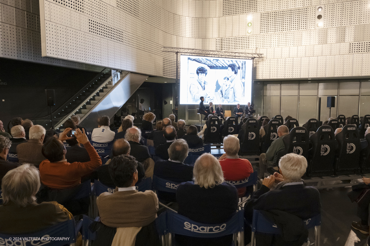 DSCF0016.jpg - Turin, Italy. 7th December, 2024.  Presentation of Cristiano Fiorio's book  â€œCesare Fiorio Stratosfericoâ€� at the National Automobile Museum in Turin,  a moment of the presentation