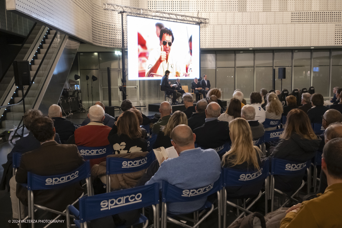 DSCF0023.jpg - Turin, Italy. 7th December, 2024.  Presentation of Cristiano Fiorio's book  â€œCesare Fiorio Stratosfericoâ€� at the National Automobile Museum in Turin,  a moment of the presentation