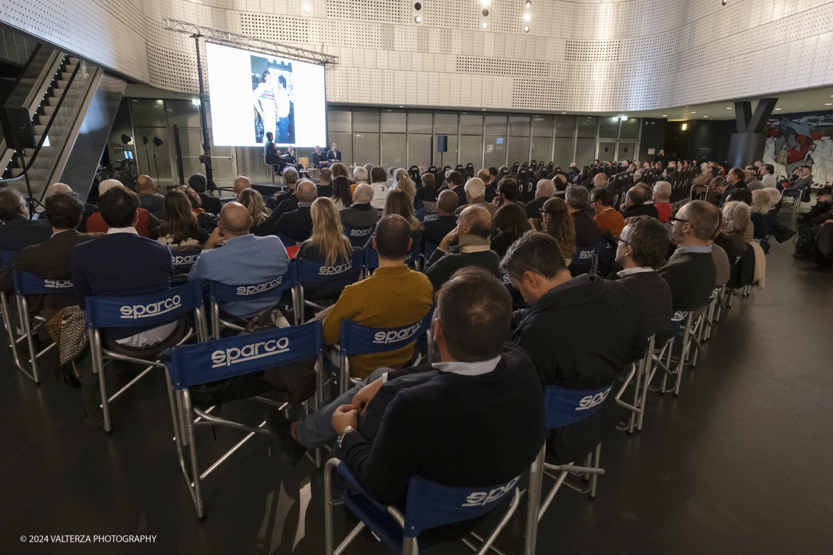 DSCF0070.jpg - Turin, Italy. 7th December, 2024.  Presentation of Cristiano Fiorio's book  â€œCesare Fiorio Stratosfericoâ€� at the National Automobile Museum in Turin,  a moment of the presentation