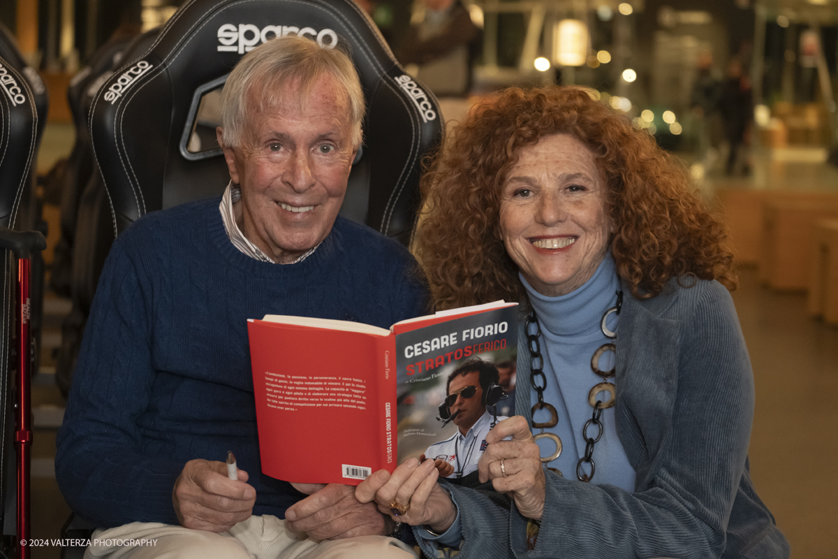 _DSF1153.jpg - Turin, Italy. 7th December, 2024.  Cesare Fiorio and maria Paola Stola Ariusso attend the presentation of Cristiano Fiorio's book  â€œCesare Fiorio Stratosfericoâ€� at the National Automobile Museum in Turin