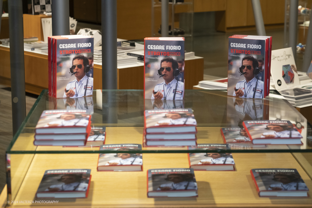 _DSF1203.jpg - Turin, Italy. 7th December, 2024.  presentation of Cristiano Fiorio's book  â€œCesare Fiorio Stratosfericoâ€� at the National Automobile Museum in Turin, books for sale at the museum bookshop