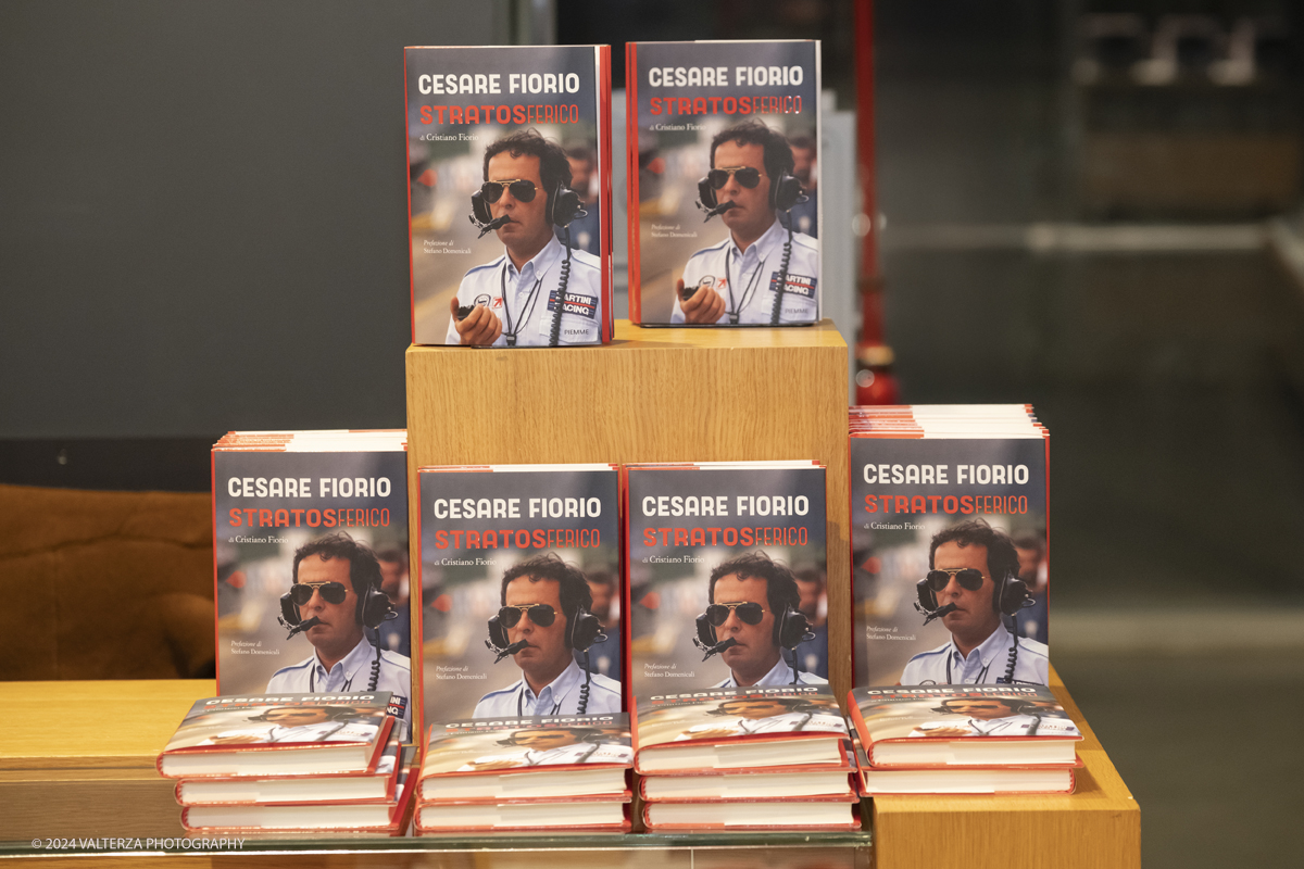 _DSF1219.jpg - Turin, Italy. 7th December, 2024.  presentation of Cristiano Fiorio's book  â€œCesare Fiorio Stratosfericoâ€� at the National Automobile Museum in Turin, books for sale at the museum bookshop