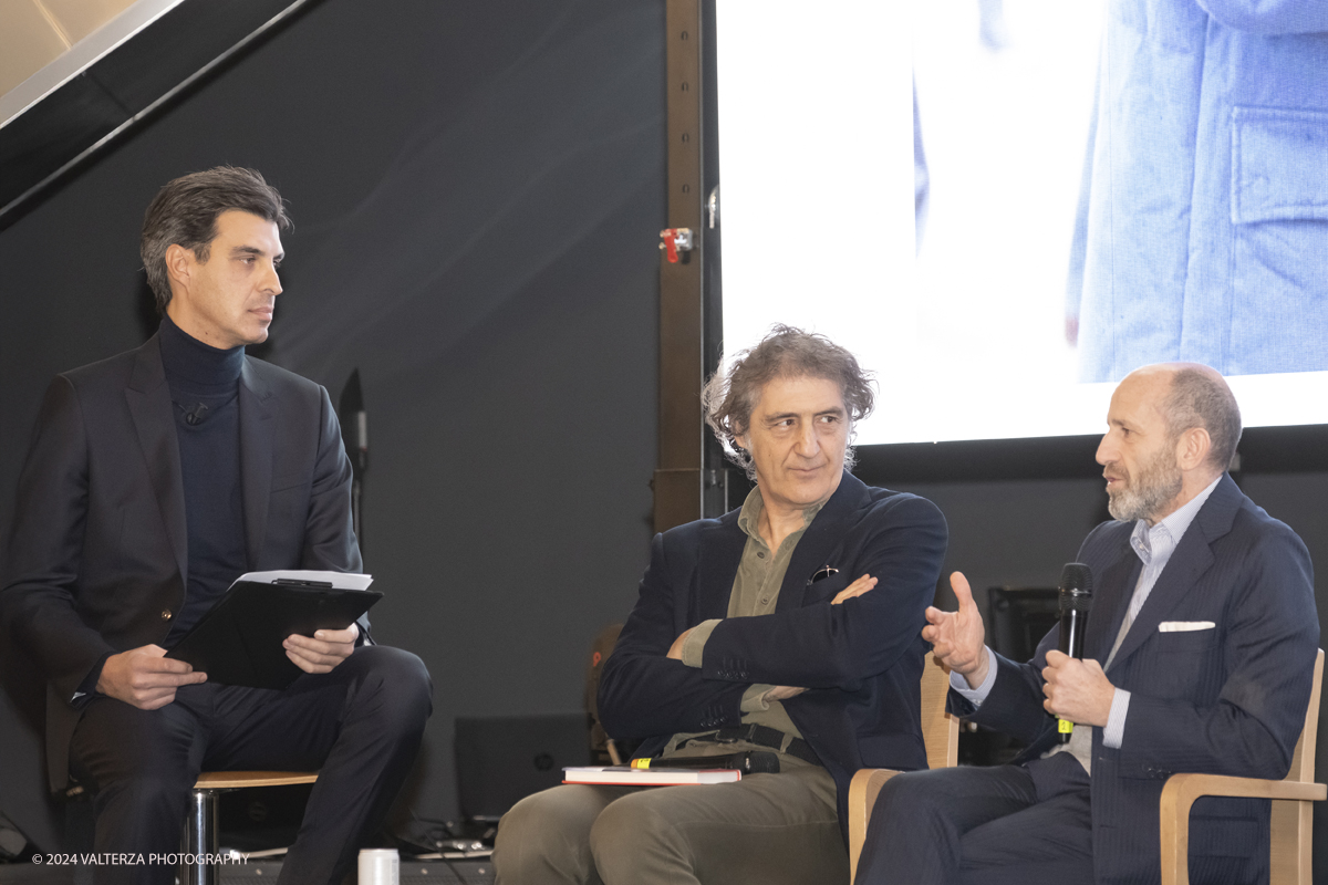 _DSF1290.jpg - Turin, Italy. 7th December, 2024.  Riccardo Ronchi, Benedeetto Camerana and Luca Napolitano attend the presentation of Cristiano Fiorio's book  â€œCesare Fiorio Stratosfericoâ€� at the National Automobile Museum in Turin