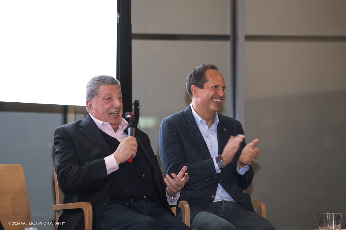 _DSF1304.jpg - Turin, Italy. 7th December, 2024.  Franco Liistro journalist and Cristiano Fiorio attend the presentation of Cristiano Fiorio's book  â€œCesare Fiorio Stratosfericoâ€� at the National Automobile Museum in Turin