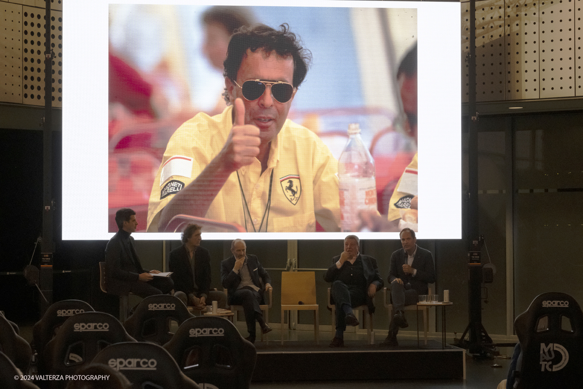 _DSF1315.jpg - Turin, Italy. 7th December, 2024.  Riccardo Ronchi, Benedetto Camerana, Luca Napolitano, Franco Liistro and Cristiano Fiorio attends the presentation of Cristiano Fiorio's book  â€œCesare Fiorio Stratosfericoâ€� at the National Automobile Museum in Turin