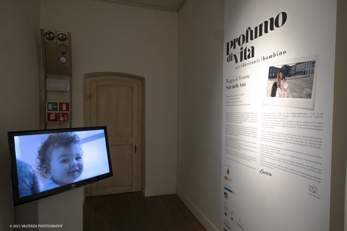 _DSF0413.jpg - 16/11/2021. Torino. Il progetto artistico-sociale, ora mostra e calendario, Profumo di Vita nasce nel 2017 dalla collaborazione tra l'Associazione Legal@rte e la fotografa torinese Elena Givone, per creare un momento di riflessione e approfondimento sul fenomeno sommerso della â€œviolenza assistitaâ€� dai minori. Nella foto parte dell'allestimento della mostra