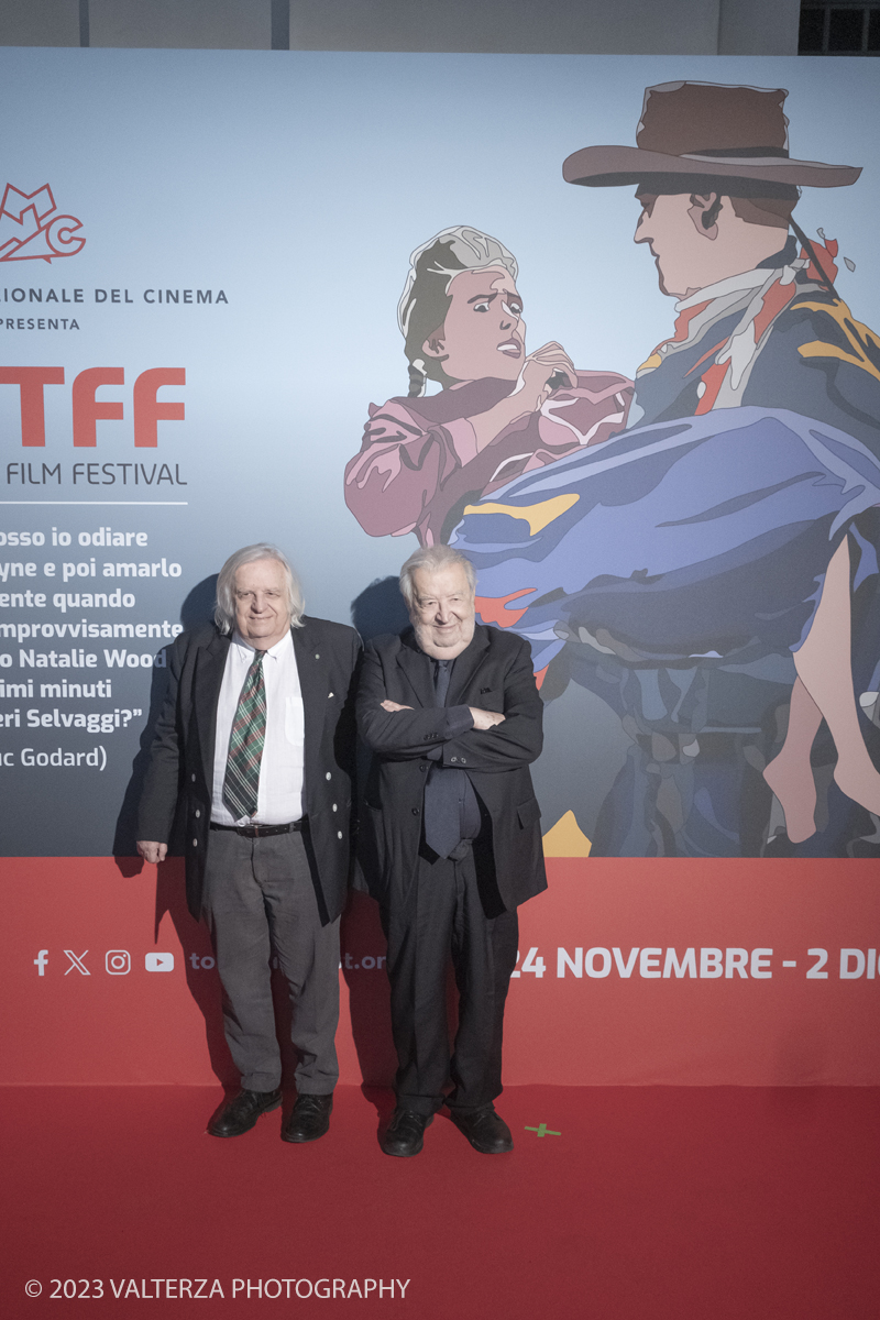 _DSF2979.jpg - 24/11/2023. Torino. Cerimonia di apertura 41Â° Torino Film Festival. Nella foto Pupi Avati con il fratello Antonio