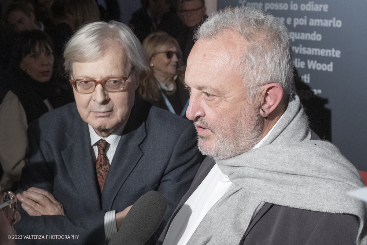 _DSF3089.jpg - 24/11/2023. Torino. Cerimonia di apertura 41Â° Torino Film Festival. Nella foto Vittorio Sgarbi e Steve Della Casa