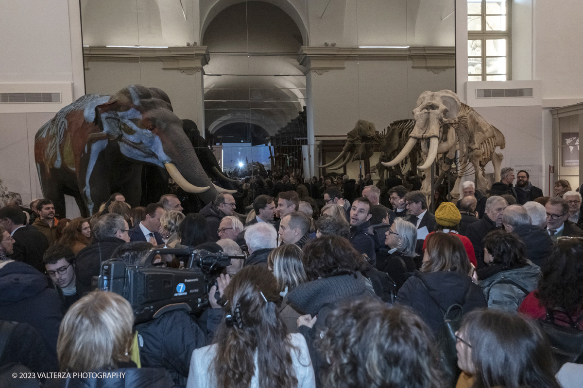 _DSF1219.jpg - 12/01/2024. Torino. Il Il Museo Regionale di Scienze Naturali di Torino riapre al pubblico   dopo oltre dieci anni di chiusura. La riapertura prevede un rinnovato la folla dei visitatori