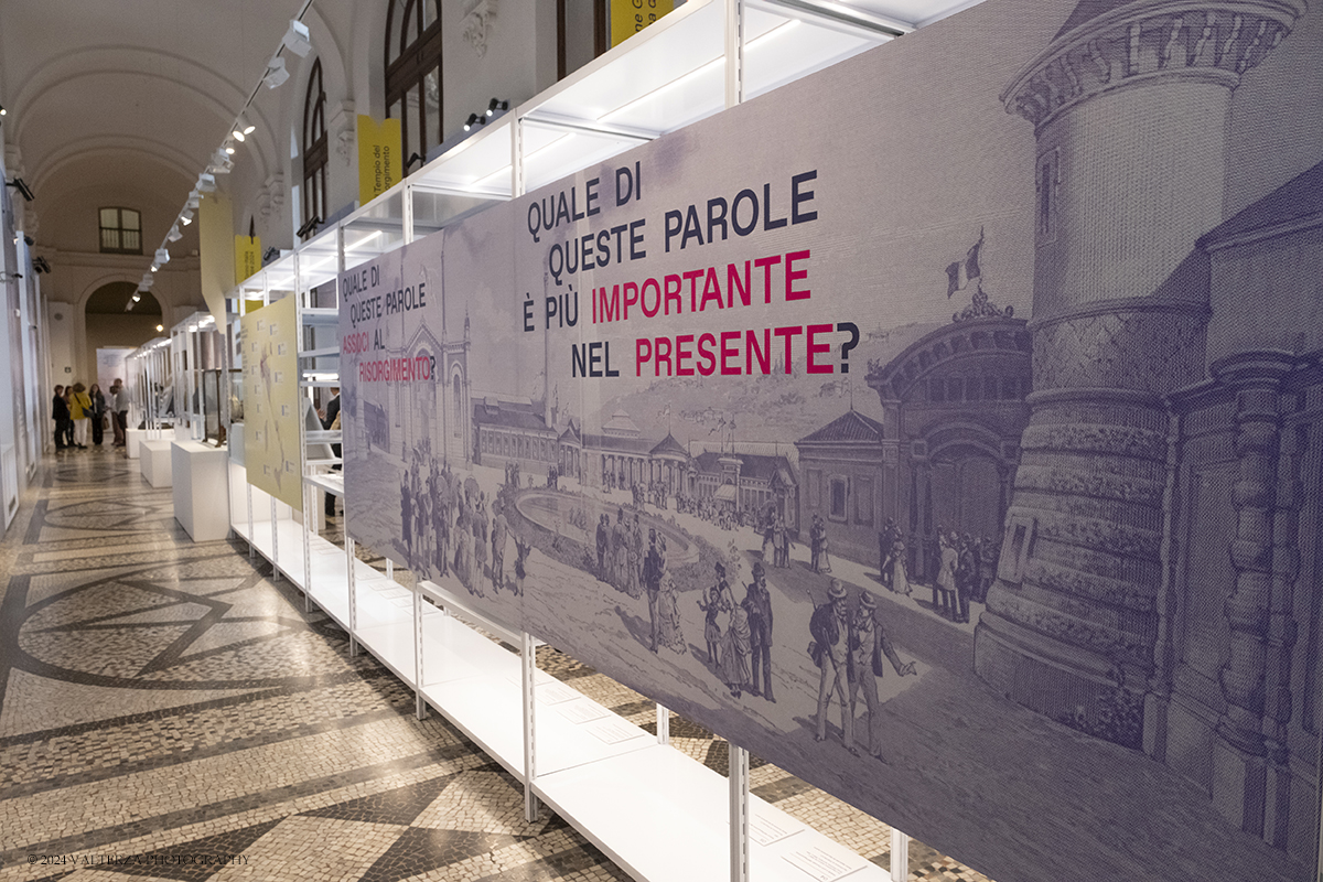 _DSF6219.jpg - 21/10/2024. Torino. Lâ€™esposizione, vuole ricordare, a 140 anni dallâ€™evento, il primo allestimento del Museo del Risorgimento: il Tempio del Risorgimento che fu collocato in uno spazio dellâ€™Esposizione Generale Italiana del 1884, tenutasi nel Parco del Valentino. Nella foto parte dell'allestimento della mostra