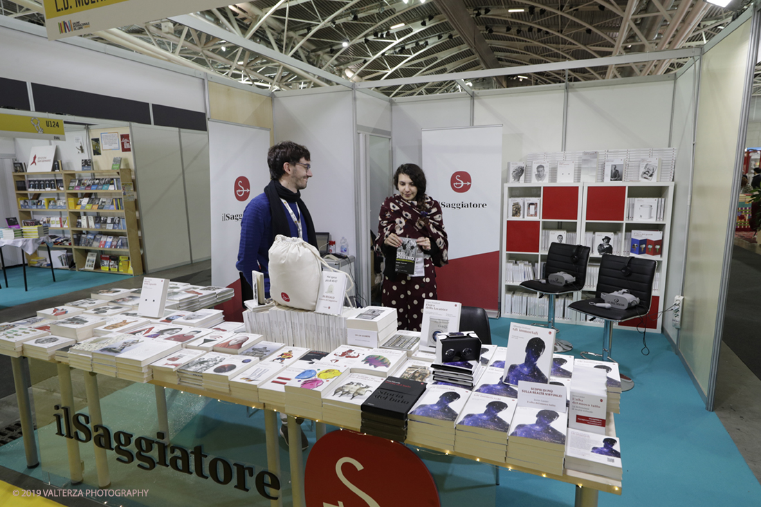 _G3I3993.jpg - 09/05/2019. Torino, 32mo Salone Internazionale del Libro. Nella foto lo stand di il Saggiatore nel nuovo spazio dell'Oval