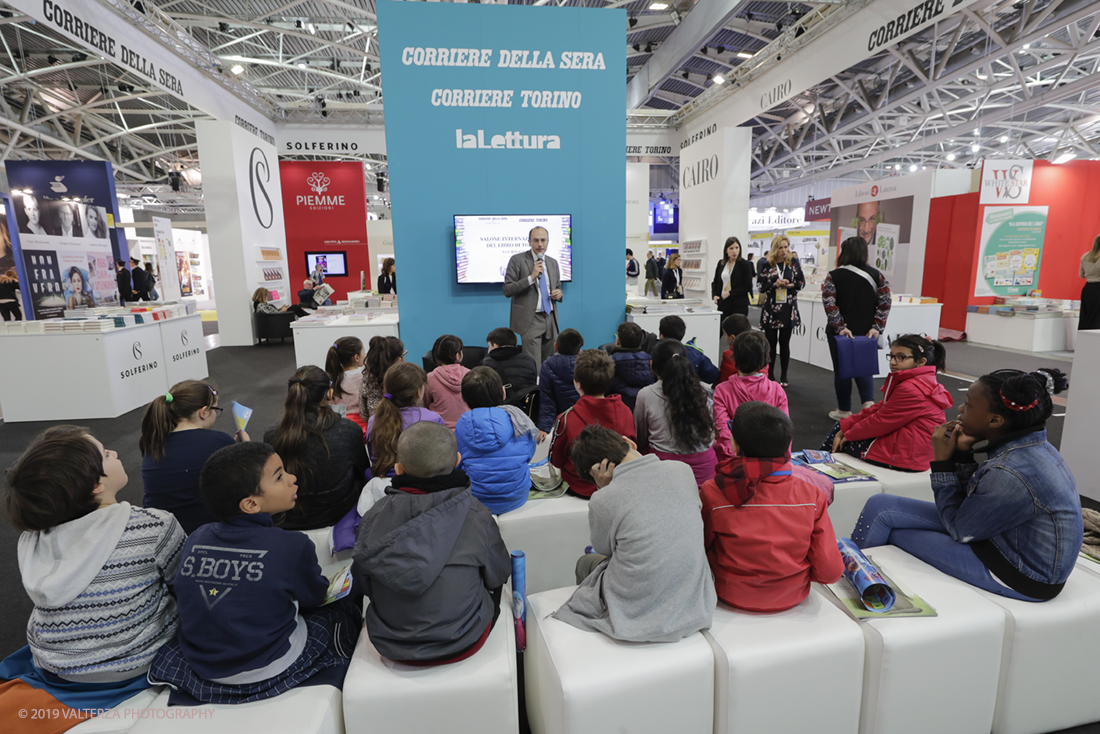 _G3I4026.jpg - 09/05/2019. Torino, 32mo Salone Internazionale del Libro. Nella foto lo stand del Corriere della Sera nel nuovo spazio dell'Oval