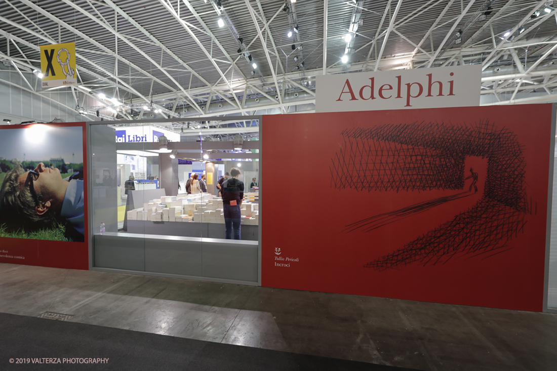 _G3I4180.jpg - 09/05/2019. Torino, 32mo Salone Internazionale del Libro. Nella foto lo stand di Adelphi nel nuovo spazio dell'Oval