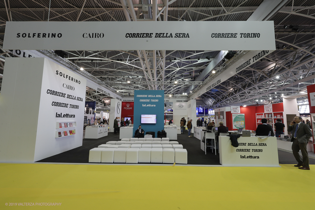 _G3I4281.jpg - 09/05/2019. Torino, 32mo Salone Internazionale del Libro. Nella foto lo stand del Corriere della Sera nel nuovo spazio dell'Oval