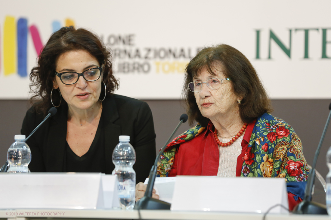 _X9B3266.jpg - 09/05/2019. Torino, 32mo Salone Internazionale del Libro. Nella foto l'intervento di Halina Birenbaum , testimone della tragedia della Shoah all'inaugurazione del Salone.