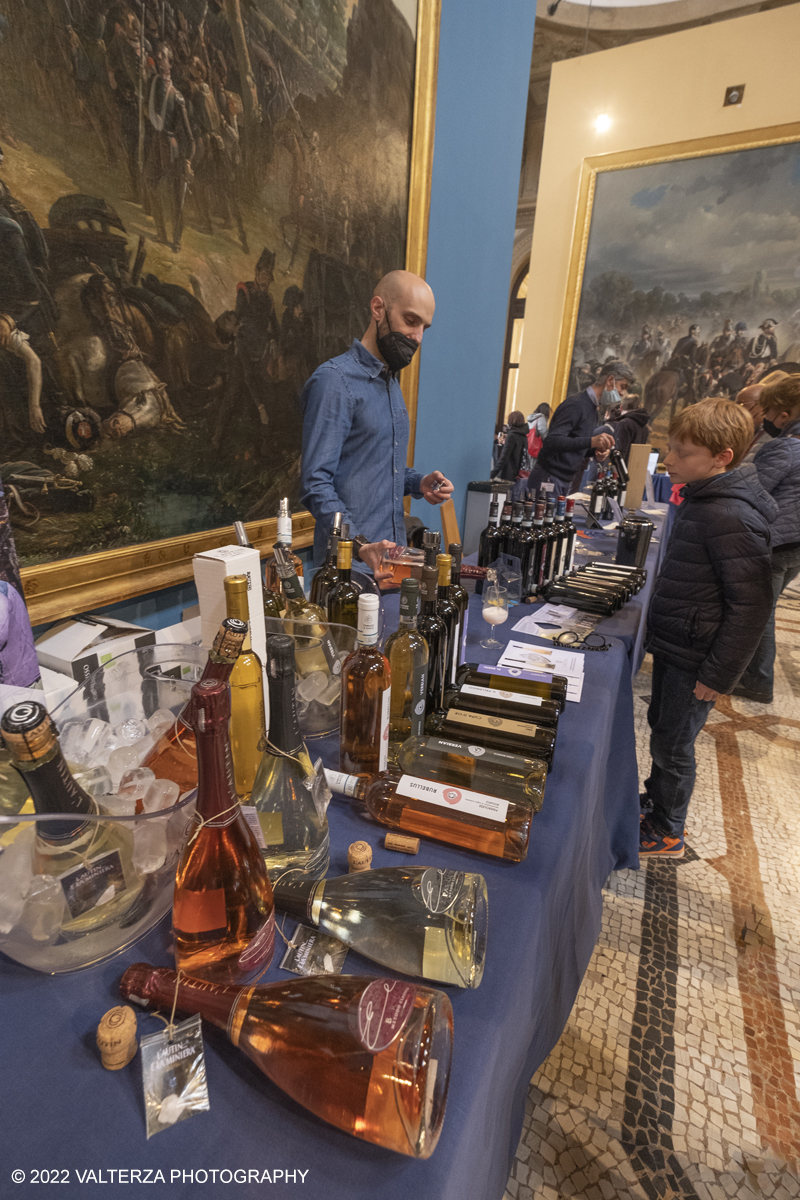 _DSF7424.jpg - 23/04/2022.Torino. Al Museo del Risorgimento Torna il Salone del vino  nell'ambito della Torino Wine Week. Nella foto stand dei produttori di vino presenti al Salone