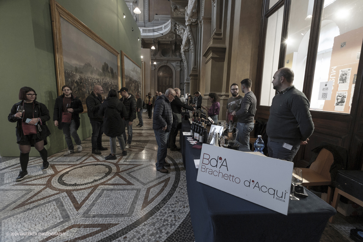 _DSF7082.jpg - 03/03/2024. Torino. Il Salone del Vino di Torino giunge alla sua seconda edizione da sabato 2 a lunedÃ¬ 4 marzo allâ€™interno di due spazi espositivi: le OGR Torino e il Museo Nazionale del Risorgimento Italiano. Nella foto uno degli stand all'interno del Museo del Risorgimento