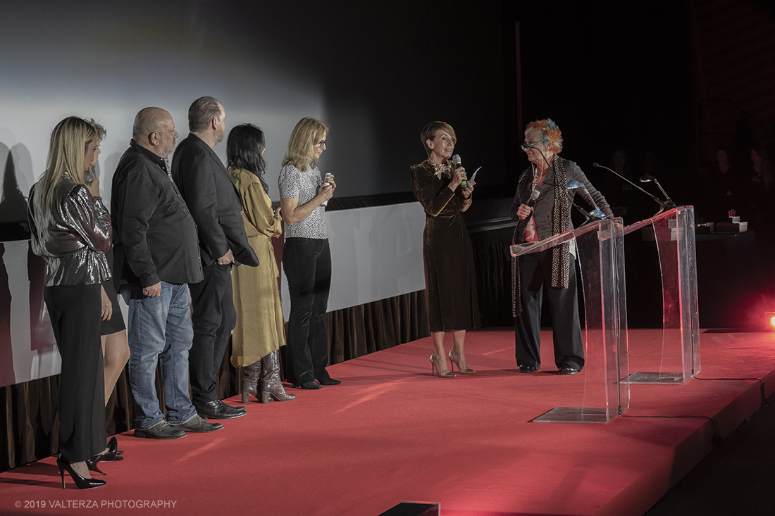 _DSF7814.jpg - 30/11/2019. Torino. A trionfare come Miglior film Ã¨ lâ€™islandese A White, White Day (HvÃ­tur, hvÃ­tur dagur) di Hlynur PÃ¡lmason. Nella foto  La mecenate Patrizia Sandretto Re Rebaudengo istiutrice del premio Fondazione Sandretto Re Rebaudengo assegnato all'opera La Reve de Noura.