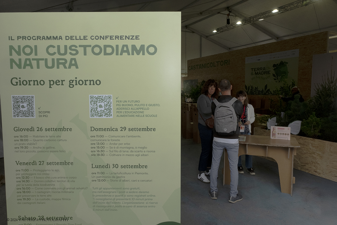 _DSF6280.jpg - 26/09/2024. Torino. Terra Madre Salone del Gusto Ã¨ lâ€™evento mondiale dedicato al cibo buono, pulito e giusto e alle politiche alimentari. Nella foto area dedicata al tema noi custodiamo la natura