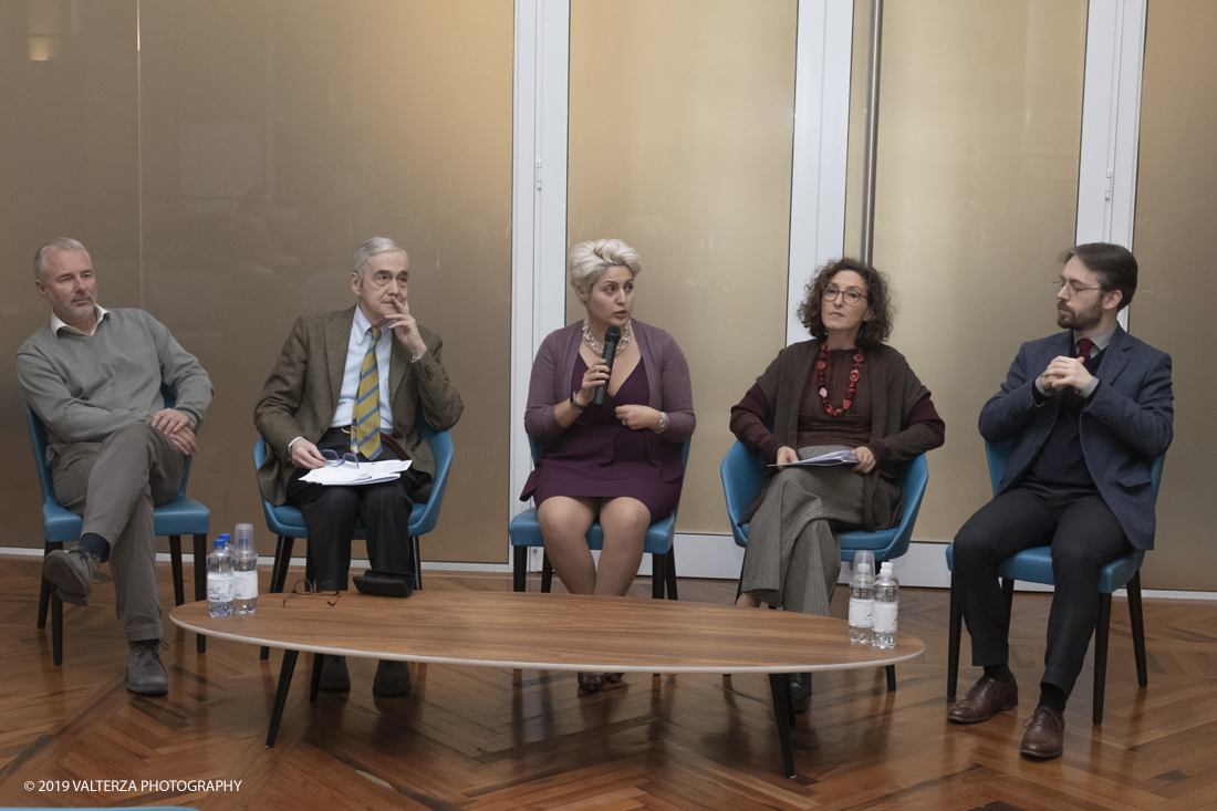 _DSF4420.jpg - 13/11/2019 Primo evento italiano dedicato alla filiera dell'editoria. Nella foto il tavolo dei relatori della conferenza stampa, da sx Lorenzo Armando, Walter Martiny, Marzia Camarda, Francesca Leon e Simone Lattes