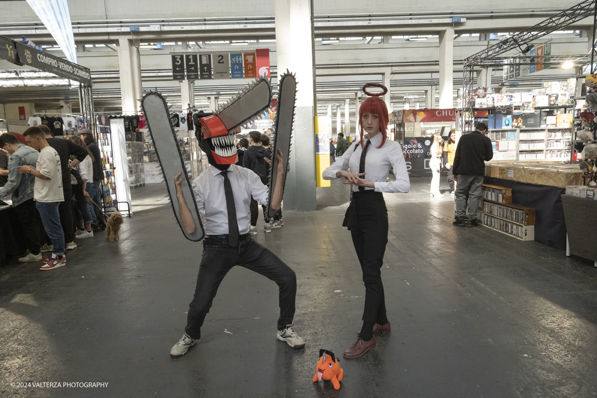 _DSF9665.jpg - 12/04/2024, Torino,..L'evento celebra quest'anno i suoi 30 anni di vita con una edizione speciale  particolarmente ampia. Nella foto cosplayer del personaggio Chainsaw Man, Manga