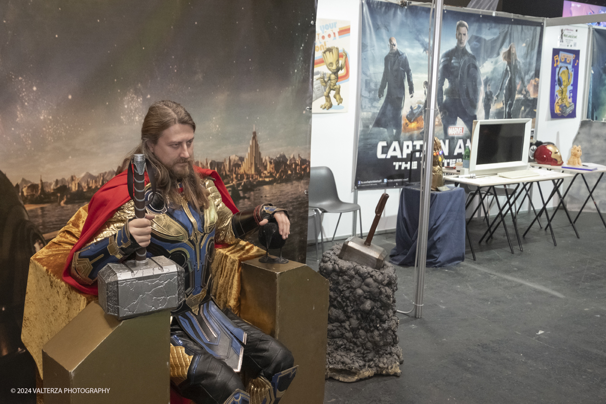 _DSF9693.jpg - 12/04/2024, Torino,..L'evento celebra quest'anno i suoi 30 anni di vita con una edizione speciale  particolarmente ampia. Nella foto The world Avengers, il personaggio di Thor