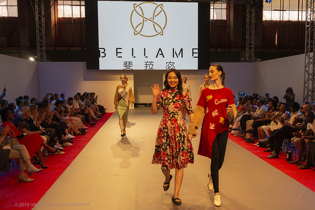 _X9B8867.jpg - 27-06-2019. Torino, quest'anno la Cina  ha aperto le sfilate della settimana di moda  della TFW . Nella foto una creazione del brand Bellame