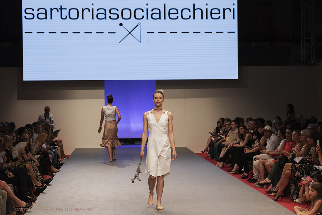 _G3I6856.jpg - 29/06/2019. Torino. Torino Fashion Week 2019, Fahion Show CNA-FEDERMODA. Nella foto creazione/i Sartoria Sociale Chieri