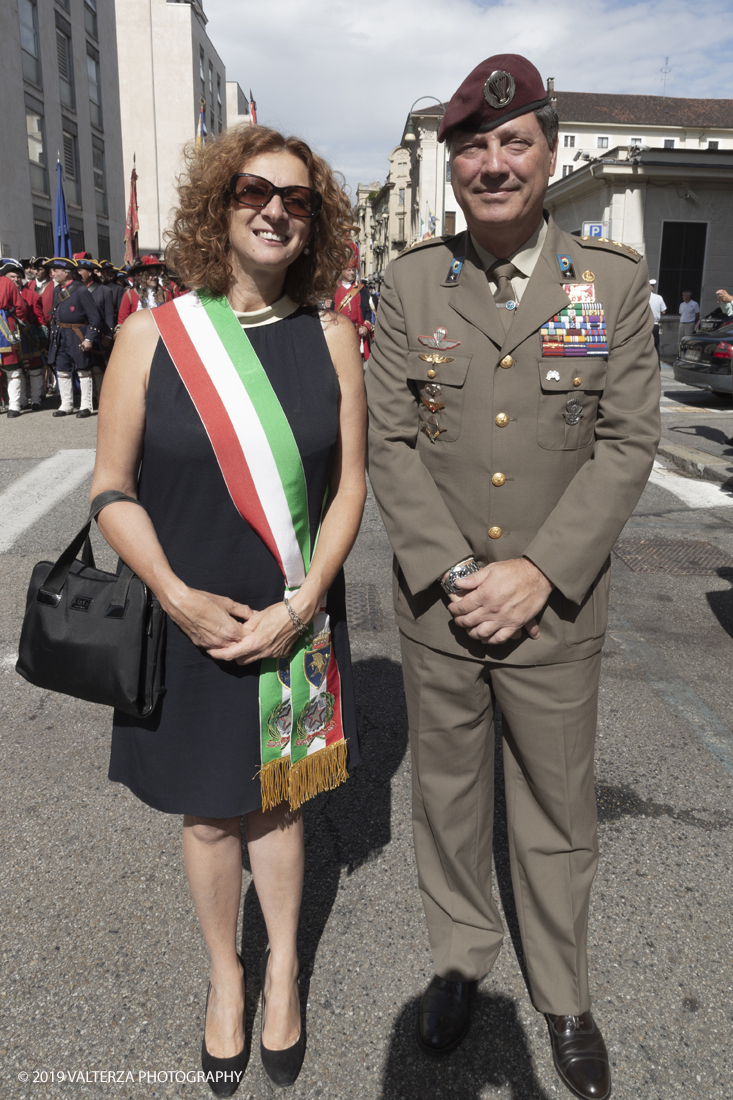 _X9B0657.jpg - 7/09/2019. Torino. Cerimonie di celebrazione dell'evento  con il gruppo storico Pietro Micca. Nella foto rappresentanti delle istituzioni civili e militari presenziano alle cerimonie della ricorrenza