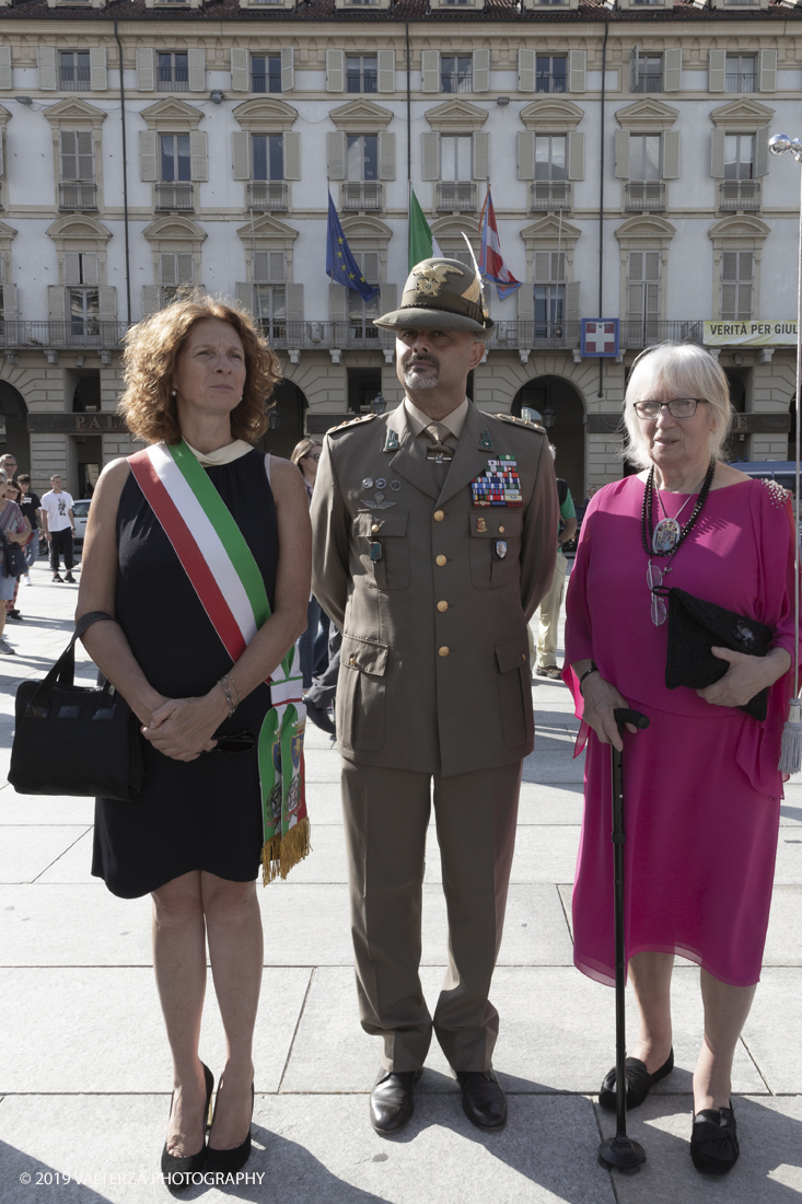 _X9B1347.jpg - 7/09/2019. Torino. Crimonie di celebrazione dell'evento  con il gruppo storico Pietro Micca. Nella foto rappresentanti delle istituzioni civili e militari presenziano alle cerimonie della ricorrenza