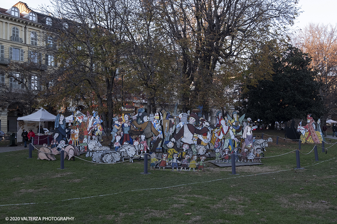 _DSF9531.jpg - 13/12/2020. Torino. Torino si prepara al Natale. Nella foto  il presepe di EmanueleLuzzati ai giardini Sambuy in piazza Carlo Felice