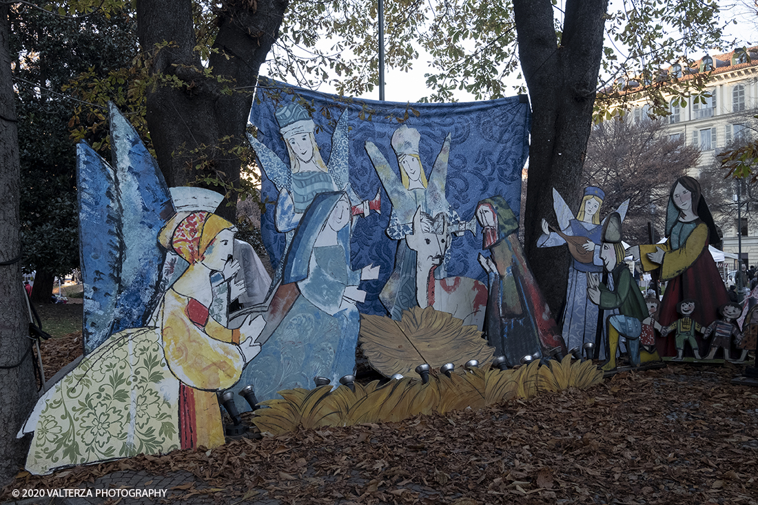 _DSF9539.jpg - 13/12/2020. Torino. Torino si prepara al Natale. Nella foto  il presepe di EmanueleLuzzati ai giardini Sambuy in piazza Carlo Felice