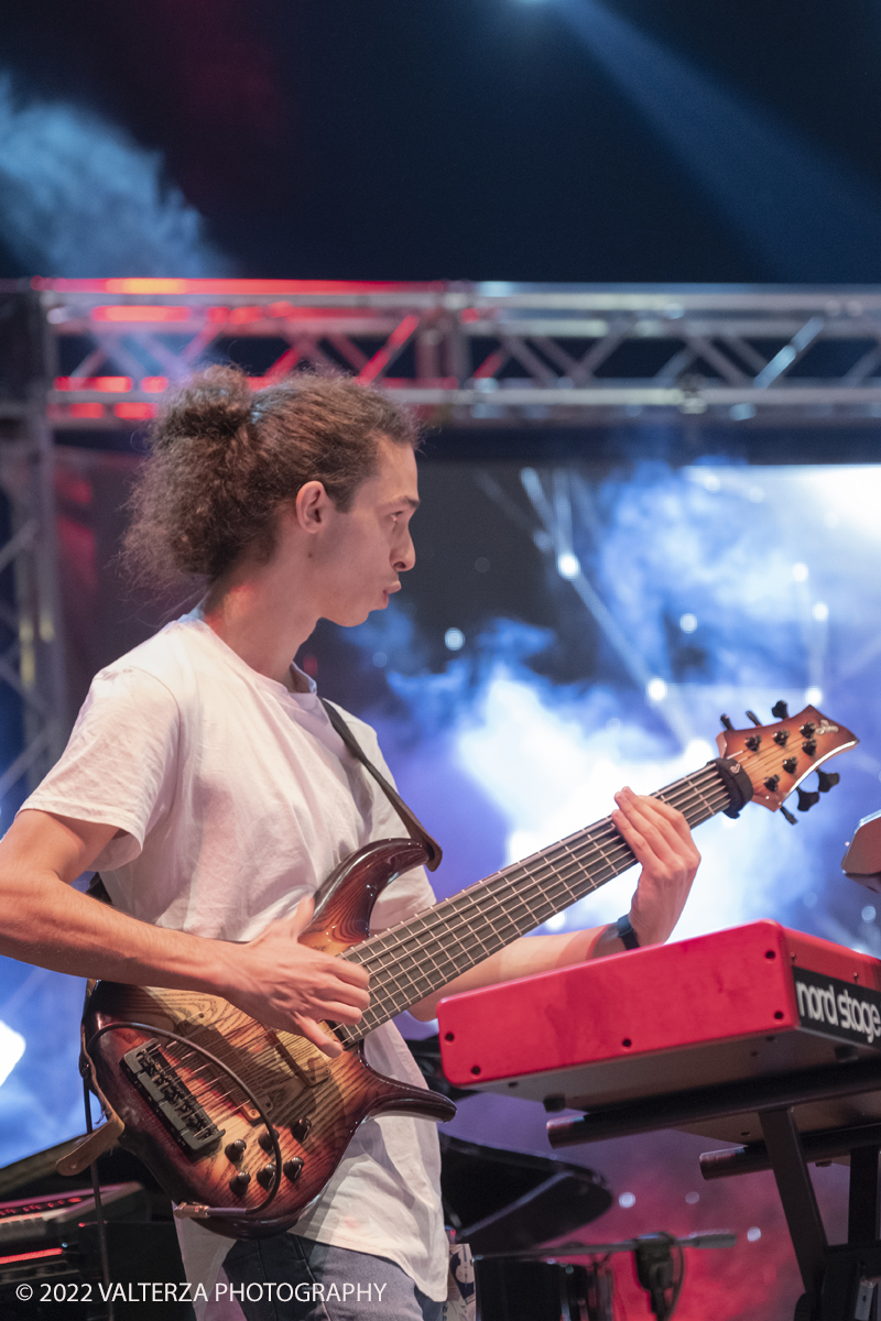 _DSF1131.jpg - 11/08/2022.Sanremo. Il trio Matteo Mancuso alla chitarra, Gianluca Pellerito alla Batteria e Riccardo Oliva al Basso elettrico e tastiera in concerto.