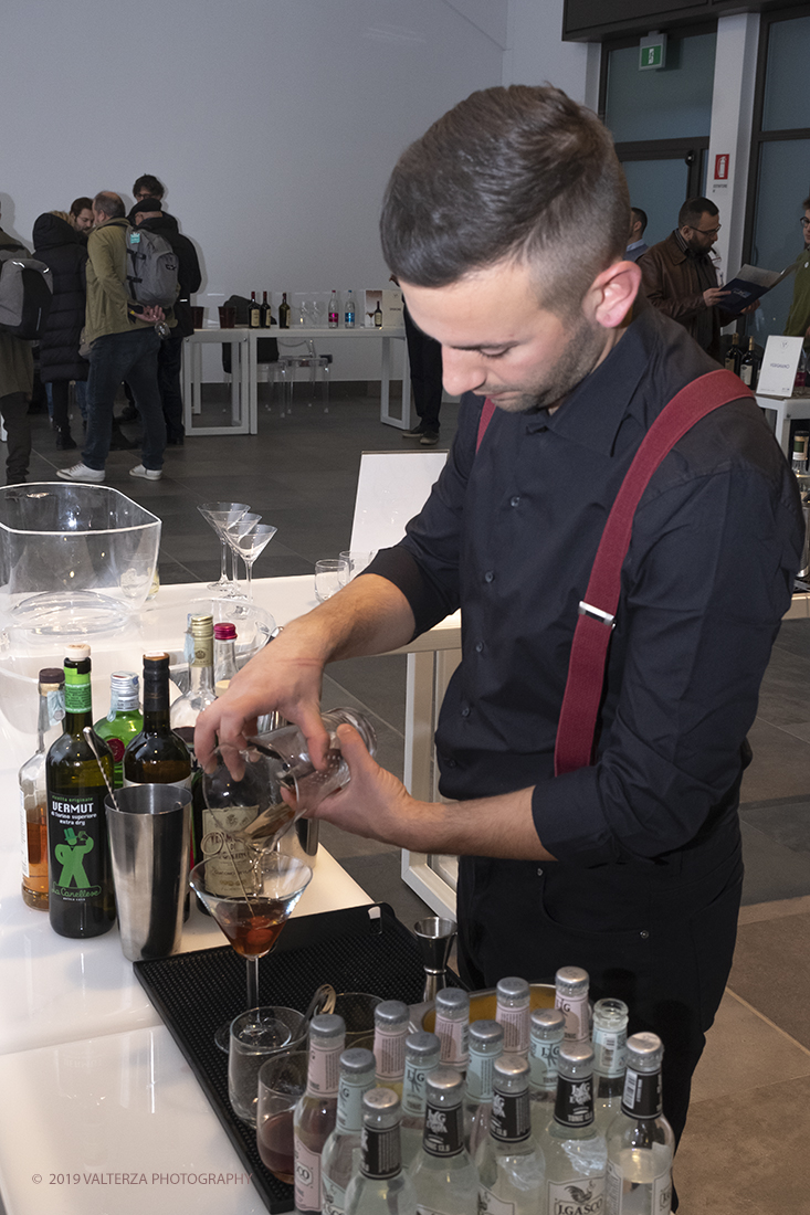 _DSF4792.jpg - 16-11-2019. Torino.   al vino aromatizzato Ã¨ stato dedicato un weekned giornata con degustazioni, miscelazioni e workshop, organizzata dallâ€™Istituto del Vermouth che ha invitato i 18 produttori storici per raccontare segreti e tradizione dello storico aperitivo. Nella foto l'area dove si preparano e si degustano i cocktails a base di Vermouth