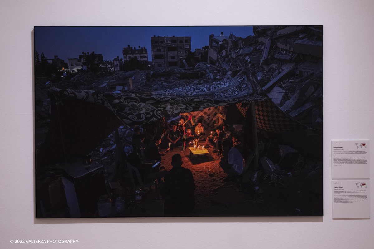 _DSF8503.jpg - 29/04/2022. Torino. World Press Photo Exhibition 2022.Le foto finaliste e le menzioni d'onore in esposizione alla GAM fino al 18 Settembre . Nella foto Asia Palestina foto singole di Fatima Shbair