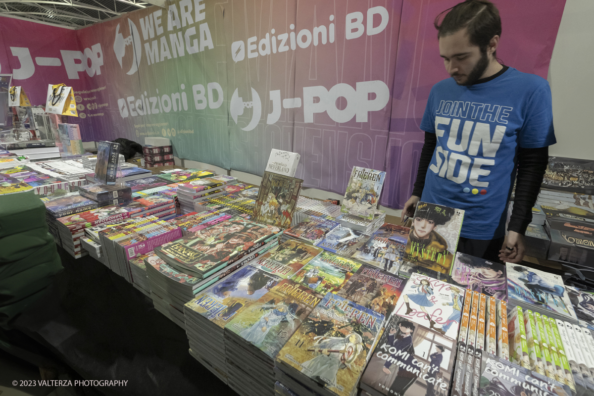 _DSF0139.jpg - 16/12/20'23. Torino. Xmas Comics 2023, eâ€™ giunto alla nona edizione natalizia della mostra  . dedicata ai fumetti, games, videogames, cosplay e youtubers. Nella foto stand di editori nell'area dedicata