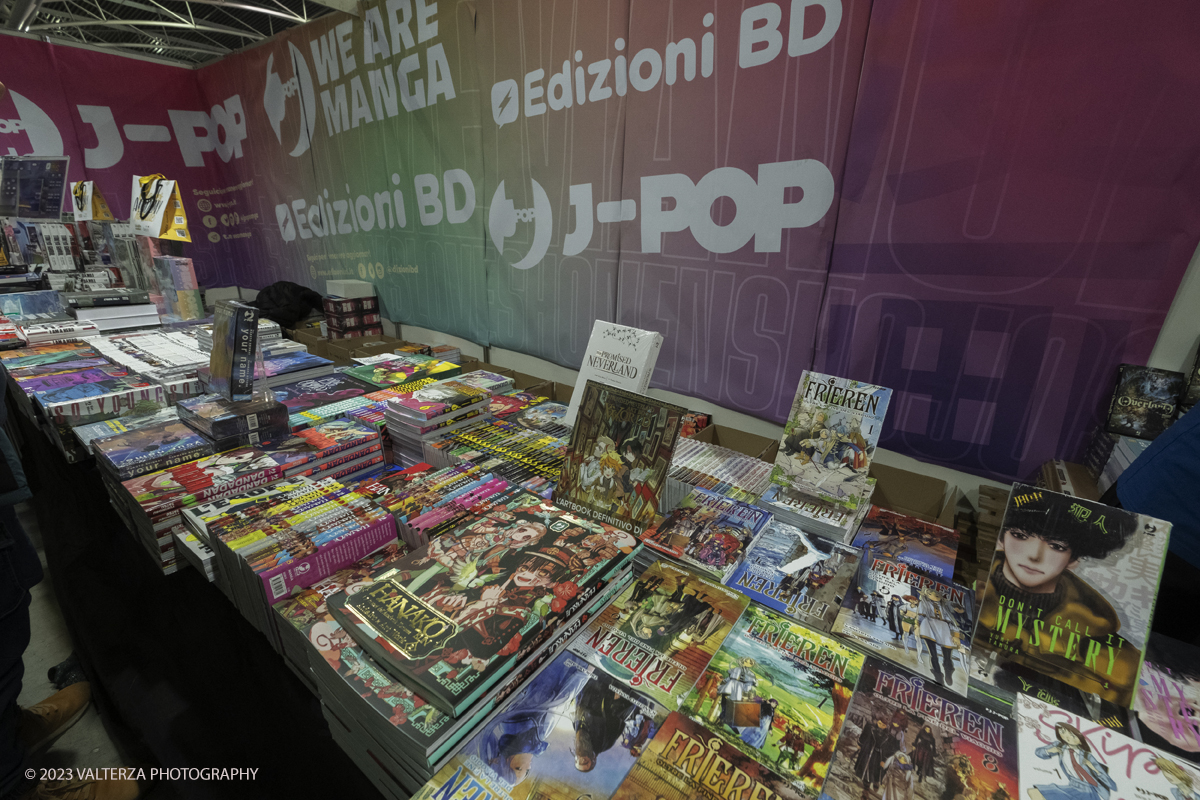 _DSF0143.jpg - 16/12/20'23. Torino. Xmas Comics 2023, eâ€™ giunto alla nona edizione natalizia della mostra  . dedicata ai fumetti, games, videogames, cosplay e youtubers. Nella foto stand di editori nell'area dedicata