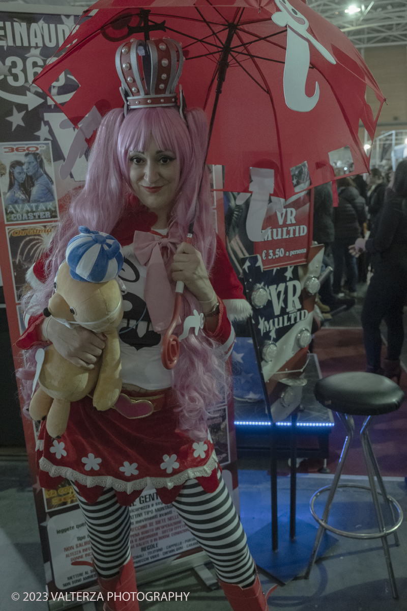 _DSF4507.jpg - 16/12/20'23. Torino. Xmas Comics 2023, eâ€™ giunto alla nona edizione natalizia della mostra  . dedicata ai fumetti, games, videogames, cosplay e youtubers. Nella foto cosplayer in visita alla fiera.