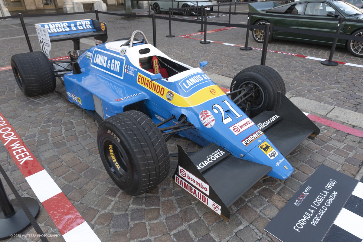 _DSF0357.jpg - 02/09/2023. Torino. Autolook Week Torino Ã¨ il festival che celebra la storia del motorsport e le auto da competizione. Nella foto tra le macchine in mostra F1 Osella 1986