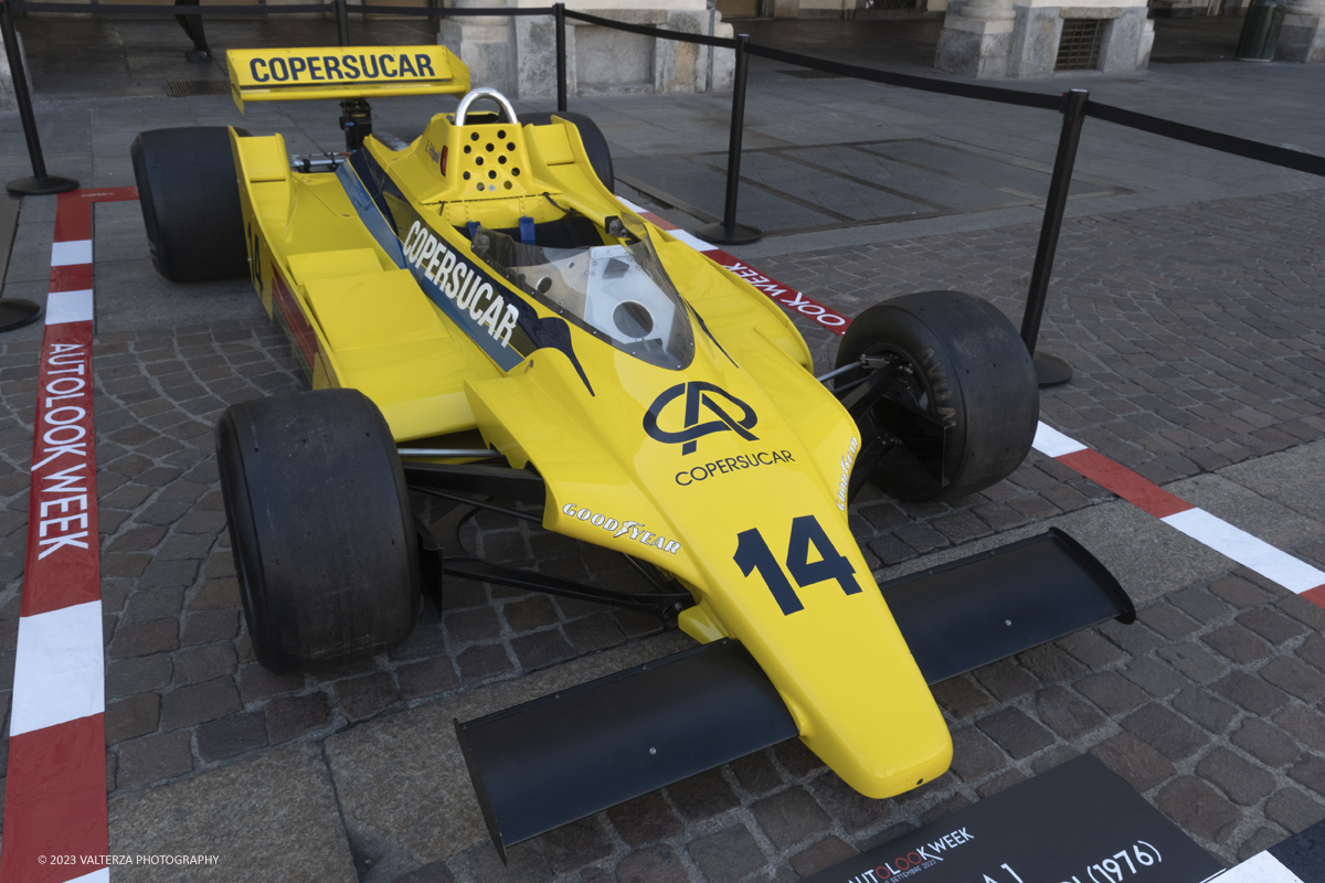 _DSF0372.jpg - 02/09/2023. Torino. Autolook Week Torino Ã¨ il festival che celebra la storia del motorsport e le auto da competizione. Nella foto tra le macchine in mostra F1 Copersucar Fittipaldi 1976