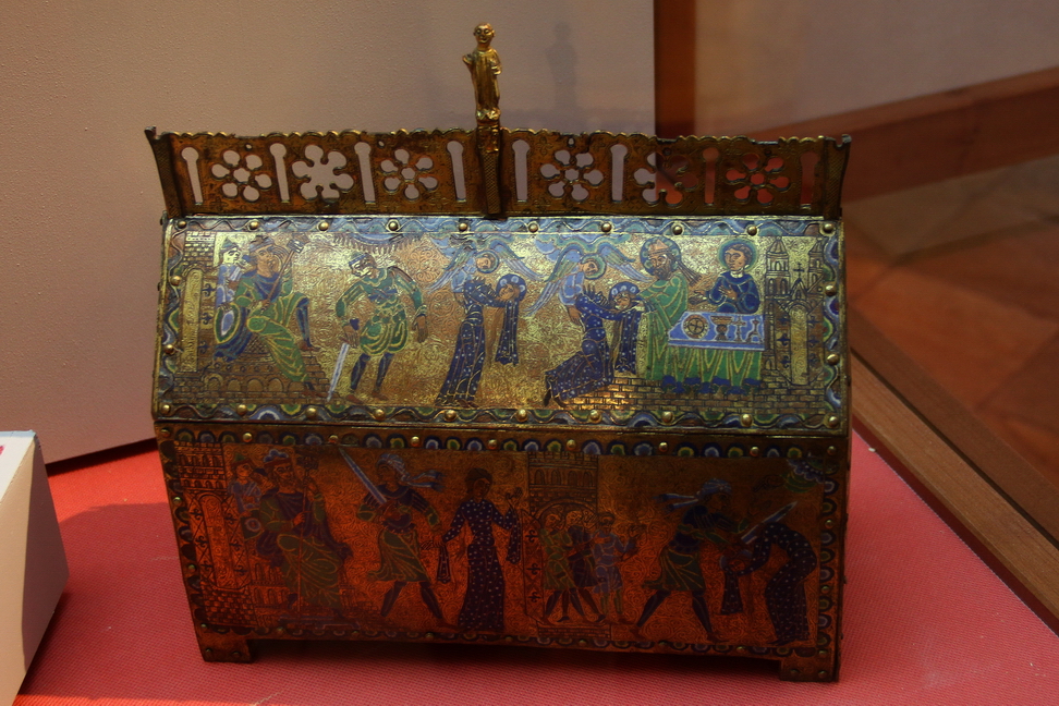 IlCollezionistaDiMeraviglie_033.JPG - Cassetta reliquiario con storie di santa Valeria e l'Adorazione dei Magi - Limoges, 1170-1180