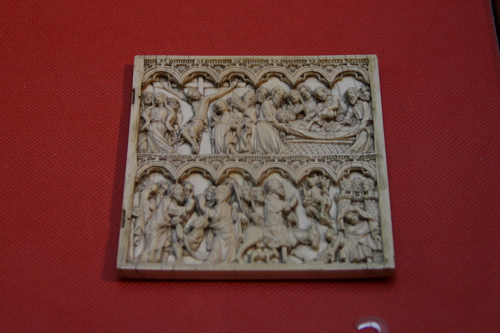 IlCollezionistaDiMeraviglie_063.JPG - Tre placchette con episodi della vita e della Passione di Cristo (già parti di un quadrittico) - Francia, terzo quarto del XIV secolo