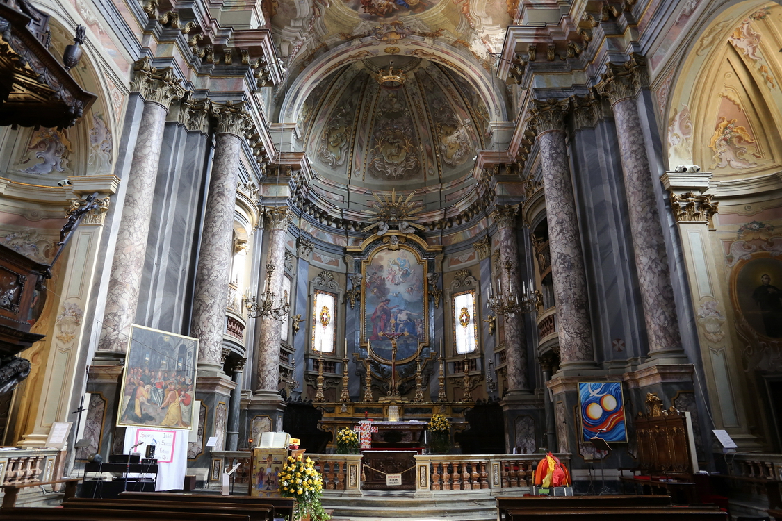 CastelloRacconigi_219.JPG - Chiesa S. Giovanni Battista - Affreschi e decorazioni di P. A. Pozzo