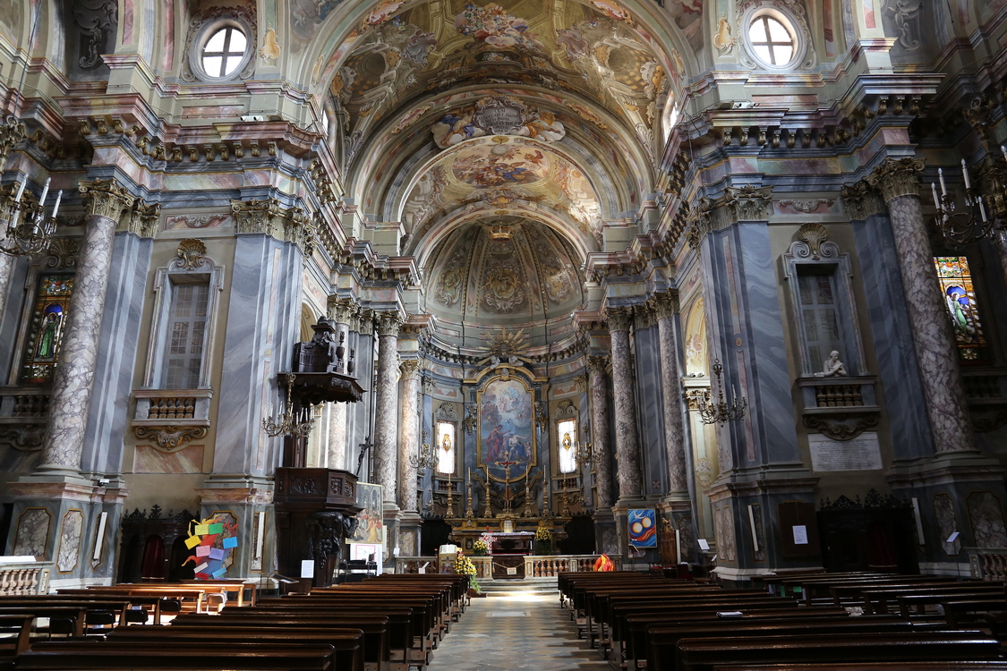 CastelloRacconigi_226.JPG - Chiesa S. Giovanni Battista - Affreschi e decorazioni di P. A. Pozzo